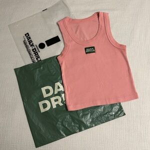Daily Drills Dusty Rose Ribbed Tank Top